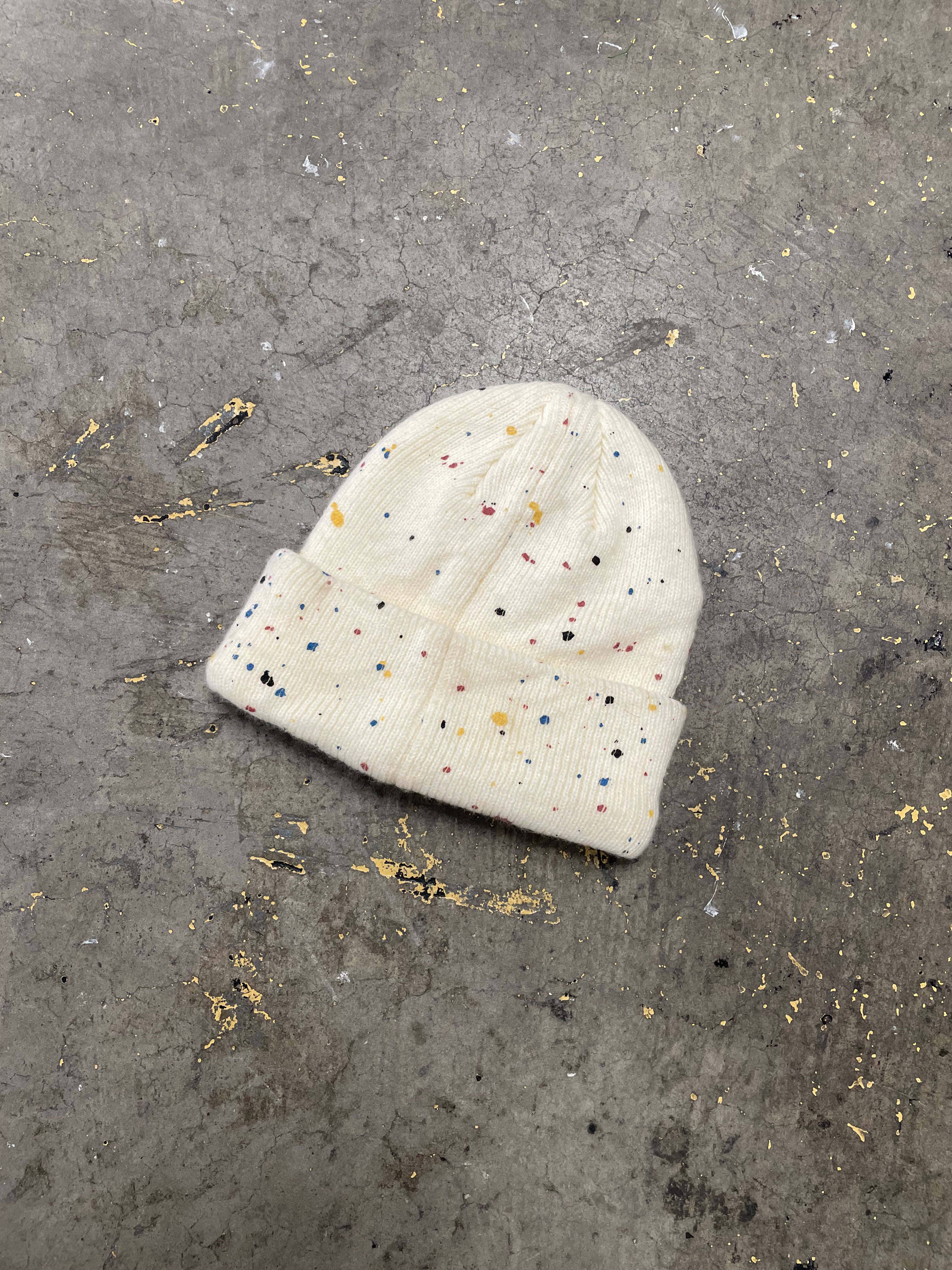 Carhartt paint splatter beanie