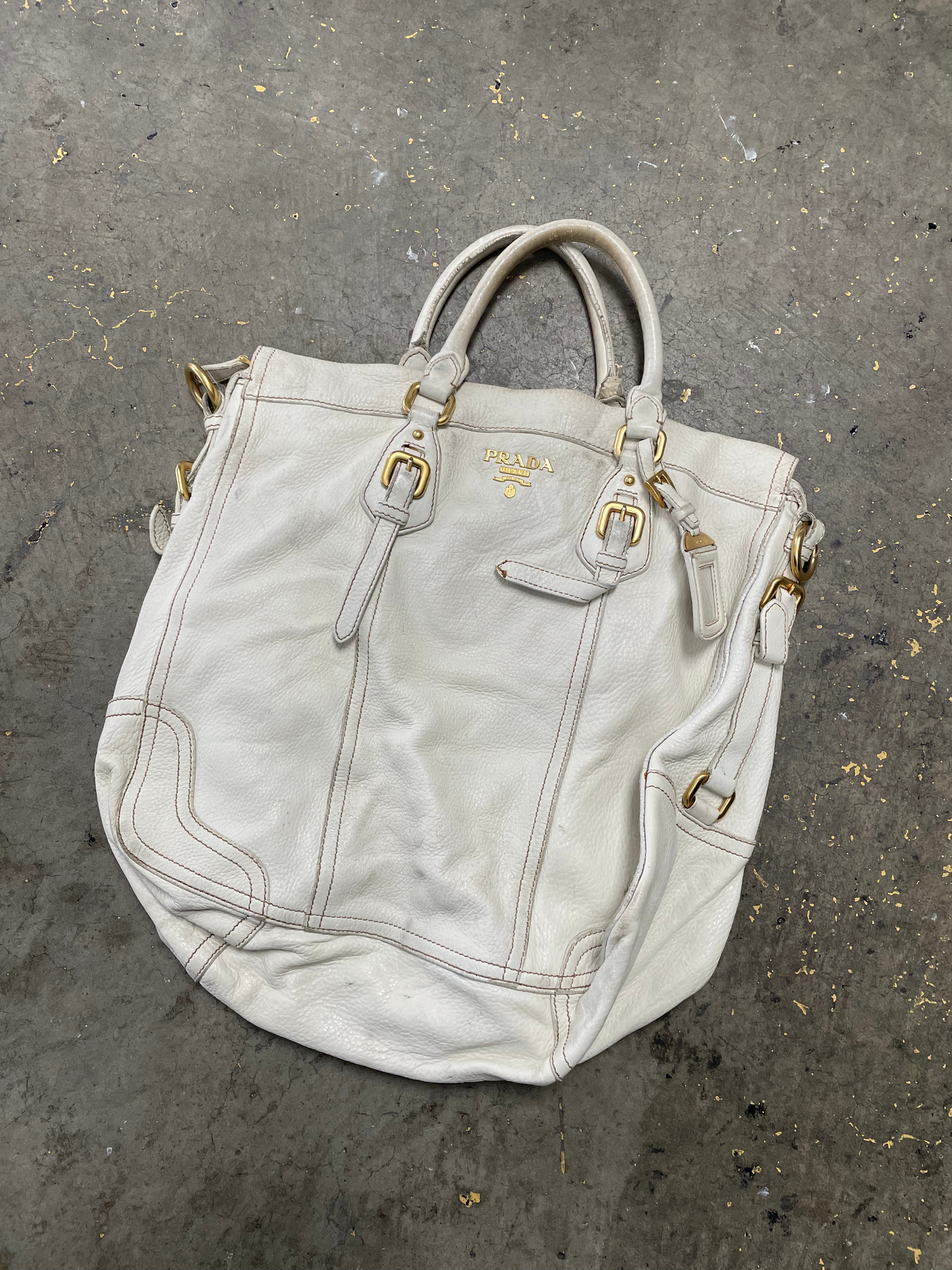 Prada Leather Bucket Bag