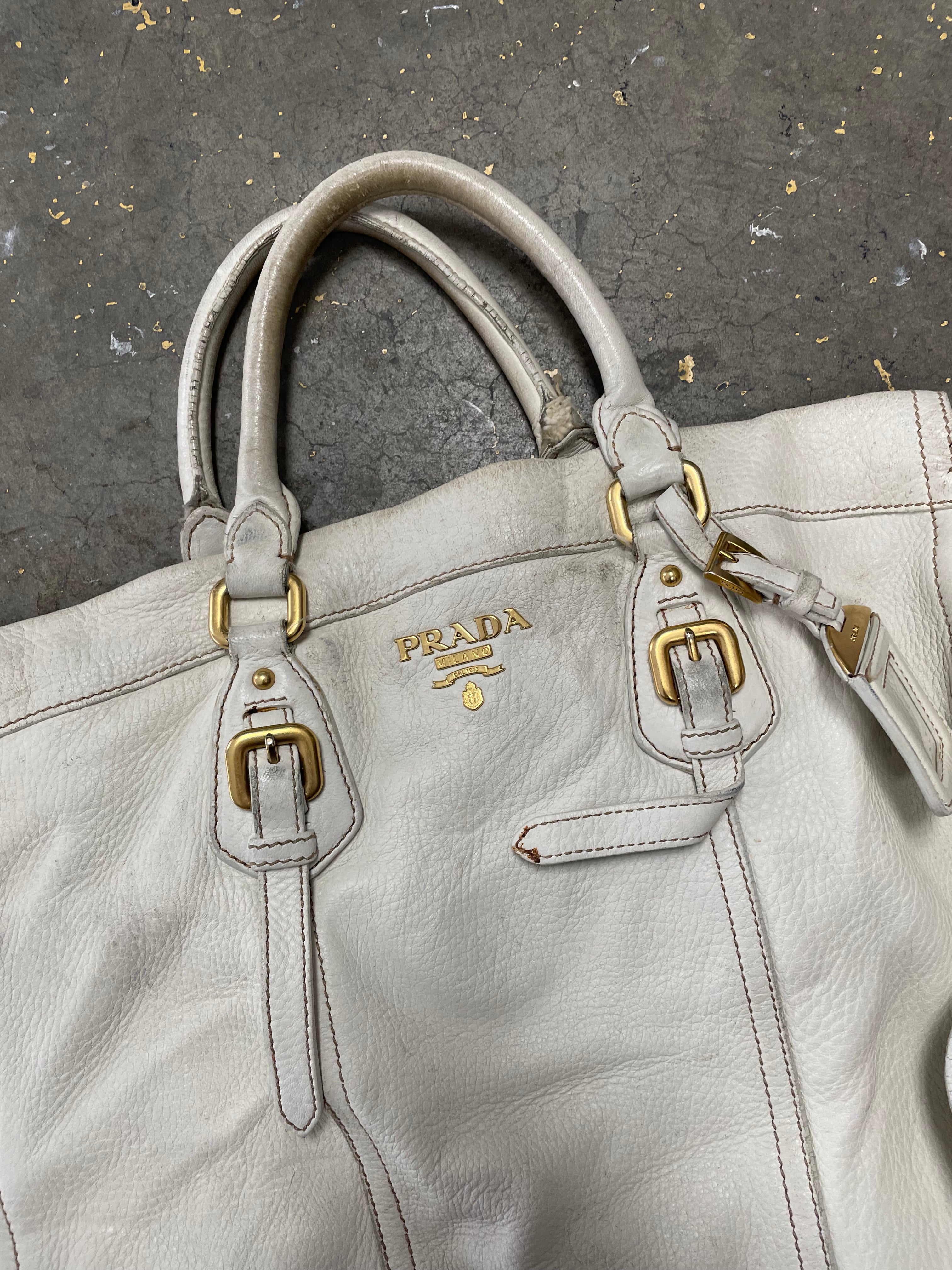Prada Leather Bucket Bag
