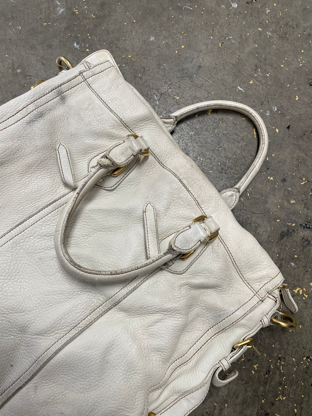 Prada Leather Bucket Bag
