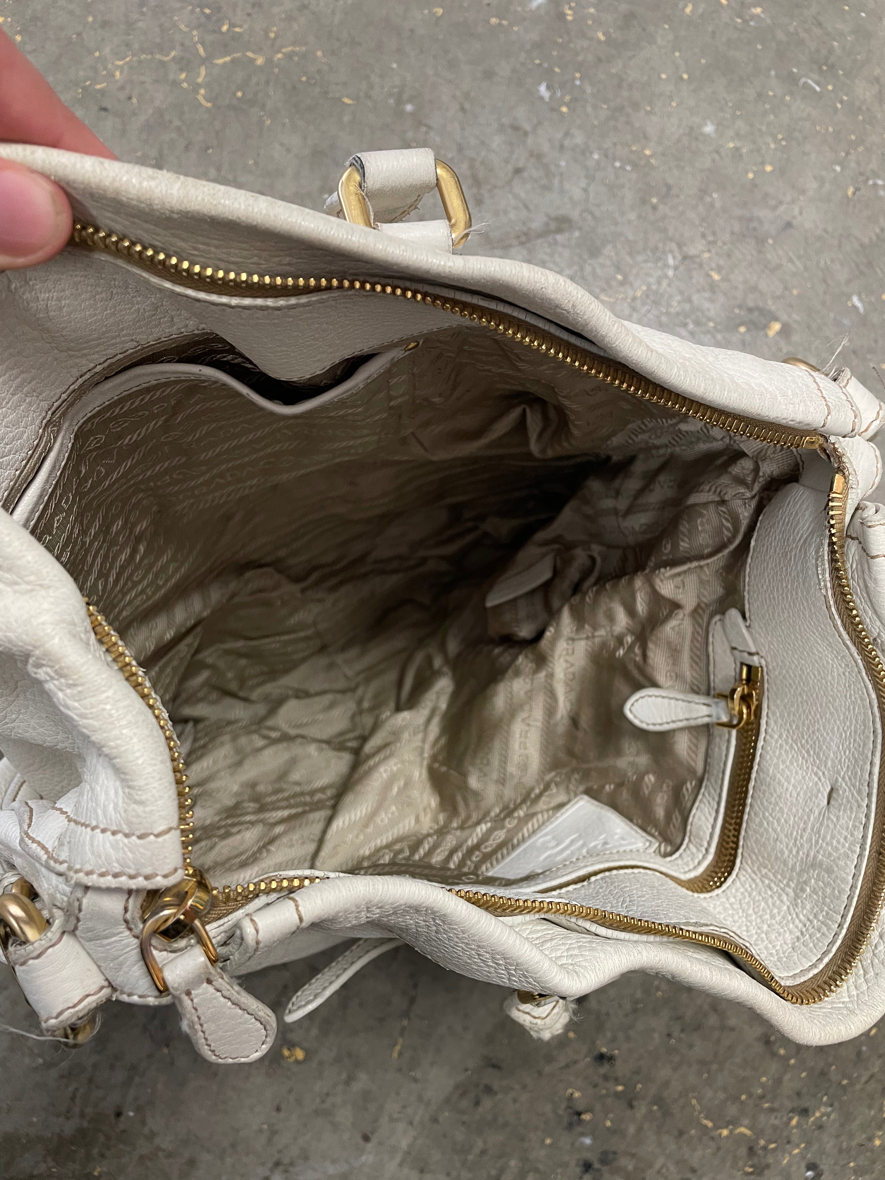 Prada Leather Bucket Bag